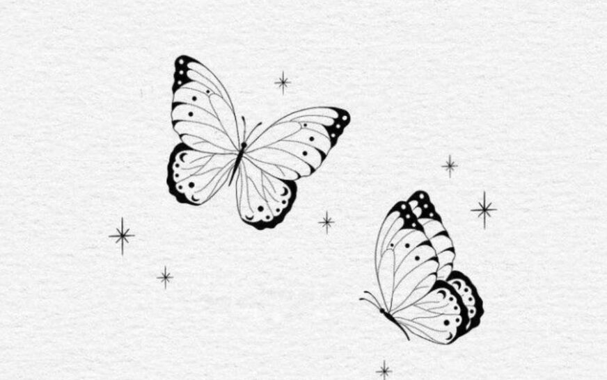 Dibujo:bsd7zdcroso= Mariposas