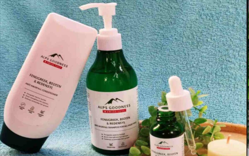 Alps Goodness Shampoo – Aloe Vera, Almond Oil & Climbazole Anti-Dandruff Shampoo for Dry Scalp