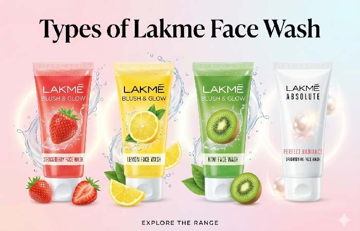 types of lakme face wash