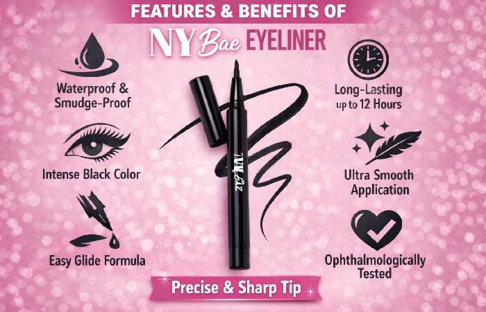 features and benefits of ny bae eyeliner