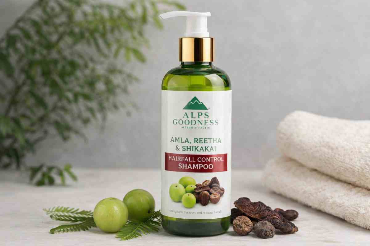 Alps Goodness Shampoo – Aloe Vera, Almond Oil for Dry Scalp