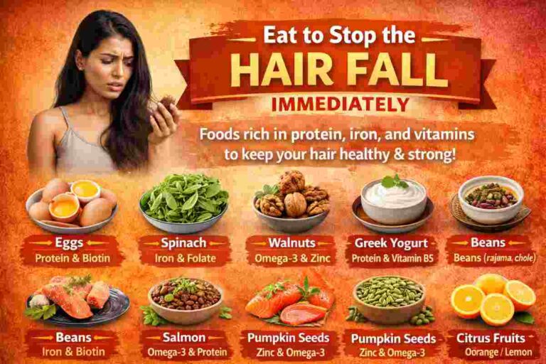 eat to stop the hair fall immediately
