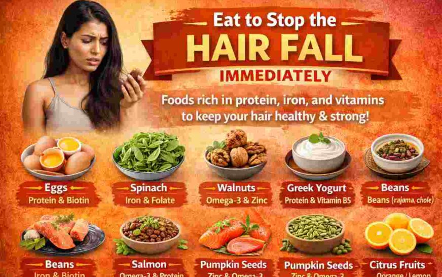 What to Eat to Stop the Hair Fall Immediately? Best Foods to Prevent Hair Fall