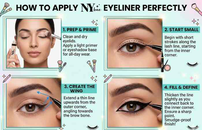 how to apply ny bae eyeliner perfectly