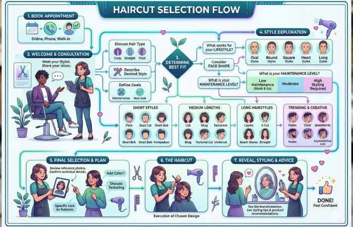 haircut selection flow