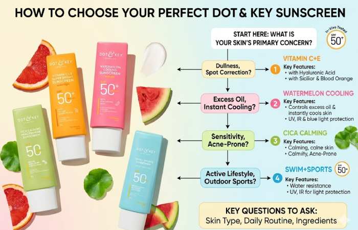 how to choose your perfect dot & key sunscreen