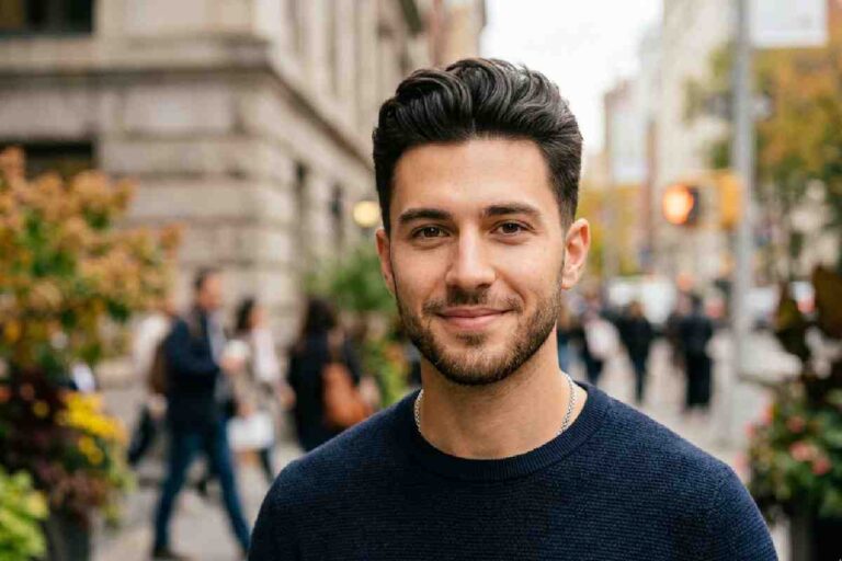 oval shape face hairstyle male