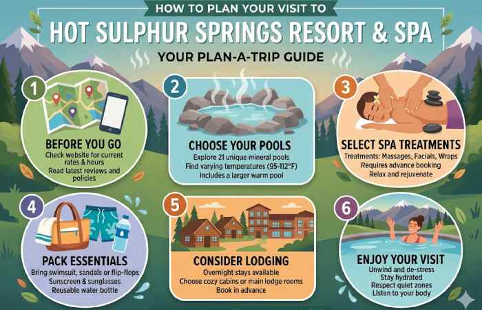 how to plan your visit to hot sulphur springs resort & spa