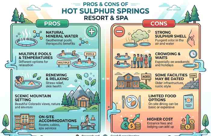 pros and cons of hot sulphur springs resort & spa